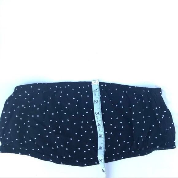 American Eagle Polka Dot Crop Bandeau Tube Top - Picture 2 of 7
